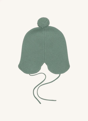 Holmm - Cashmere Beanie with Wool Pom-Pom | Sage