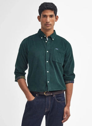 Barbour - Ramsey Velvet Shirt | Chrome Green