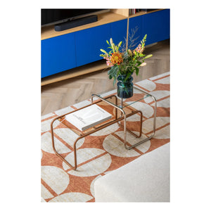 Present Time - Ventana side table | Silver