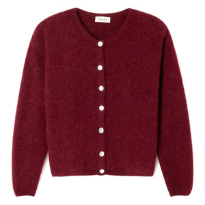 American Vintage - Vitow Alpaca Cardigan | Cherry Wood