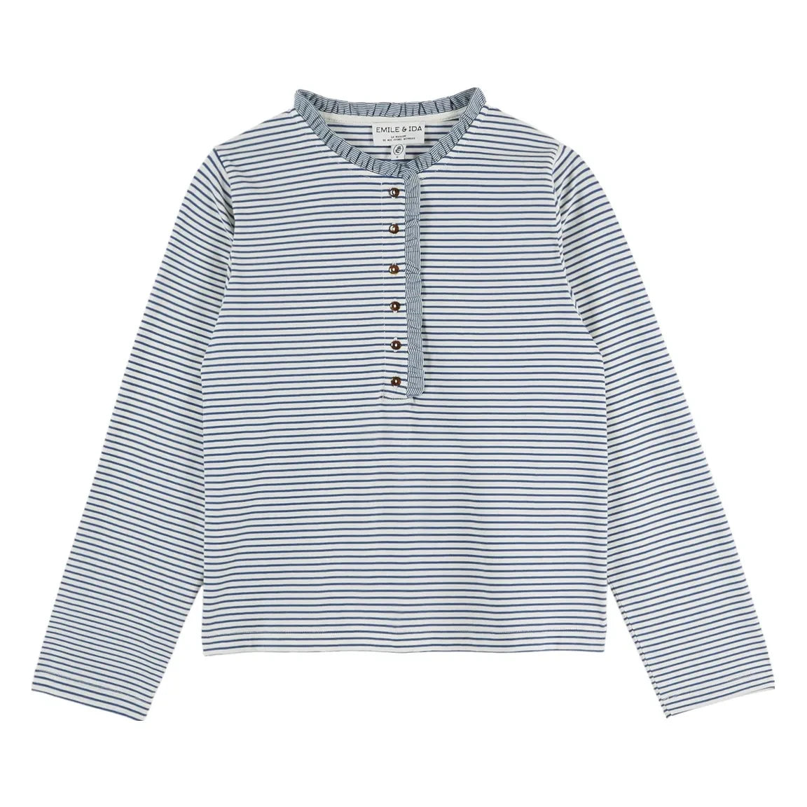 Emile et Ida - Evania Striped T-shirt | Blue