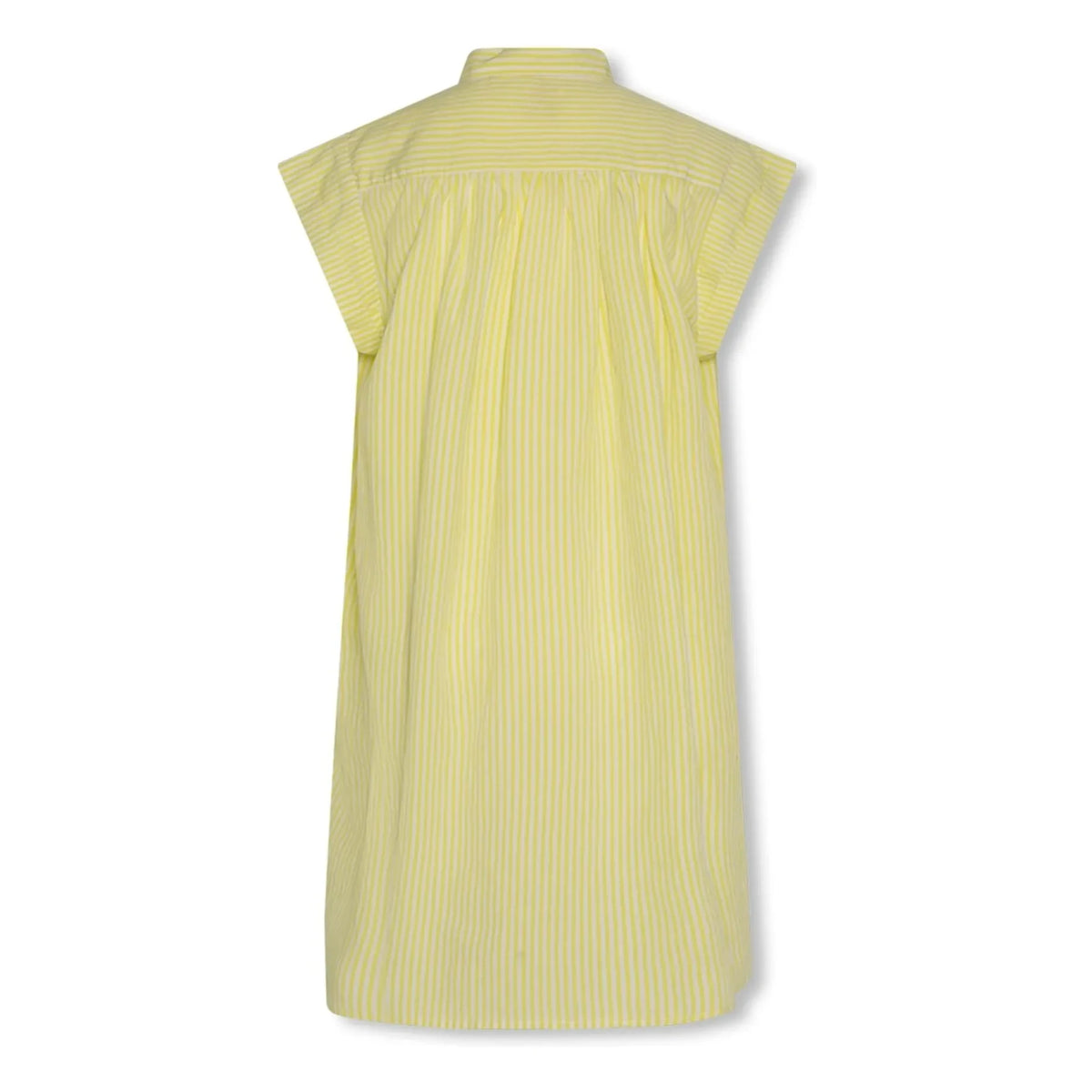 AO76 - Striped Beaded Shirt Dress | Yellow