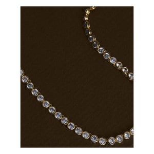 Daphine - Chris Tennis Necklace | Gold