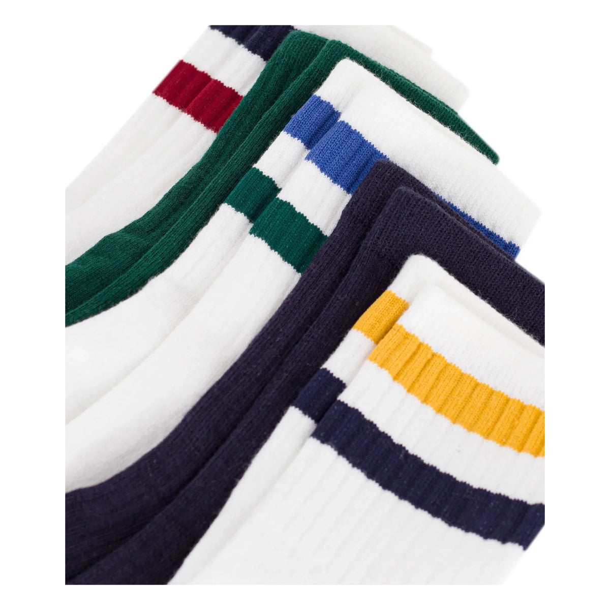 Petit Bateau - 5 Pair Socks | White