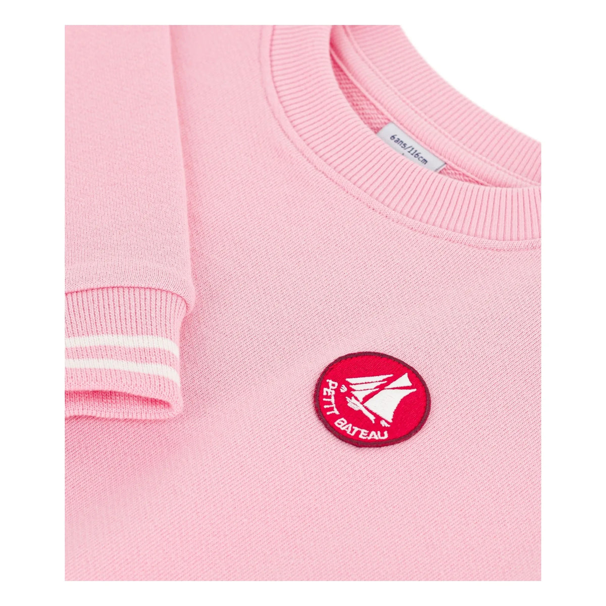 Petit Bateau - Organic cotton logo sweatshirt | Pink