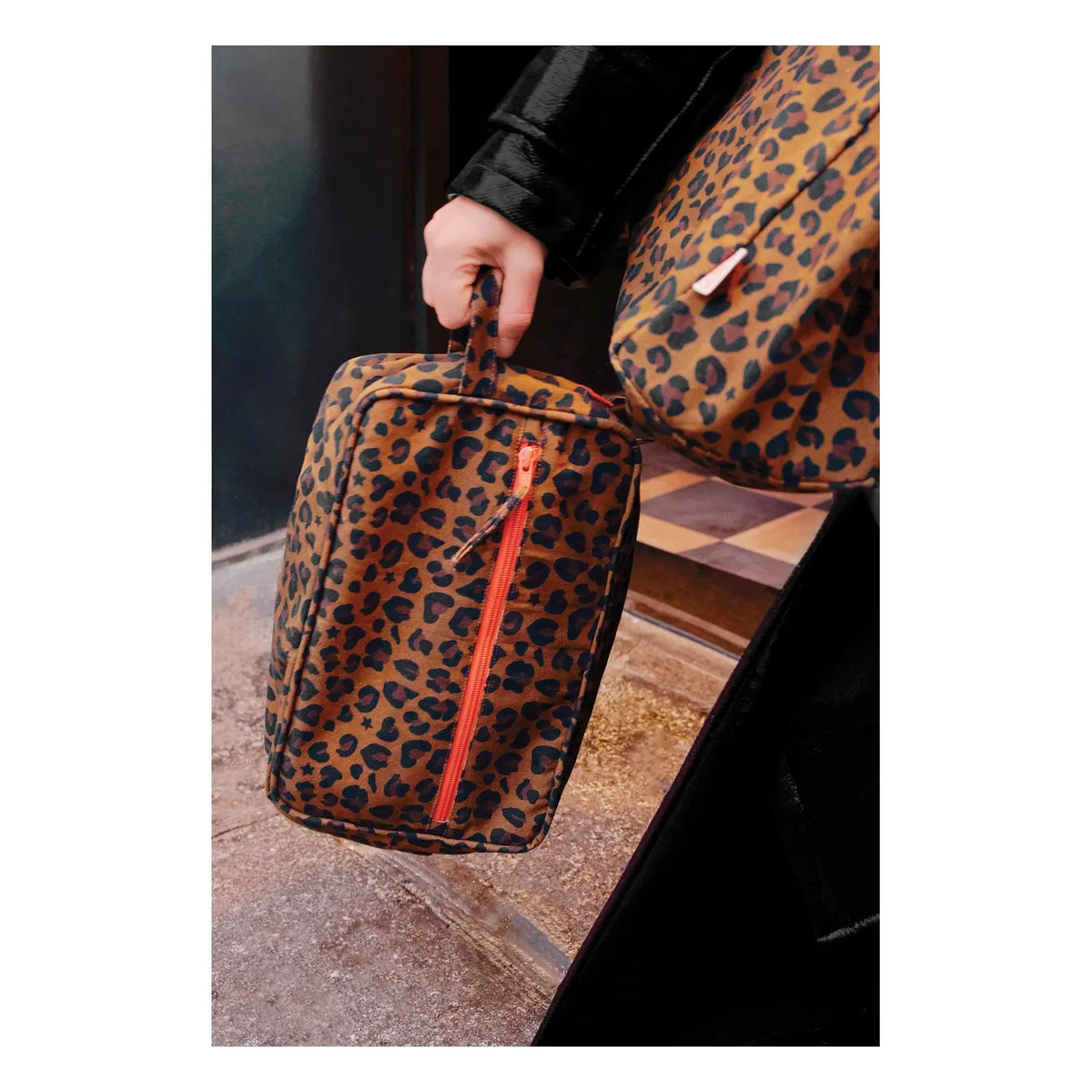 Bonton - Leopard Print Pouch | Brown