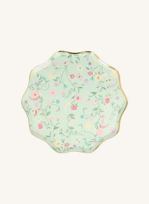 Meri Meri - Ladurée small floral paper plates - set of 8