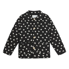 Rylee + Cru - Quilted Heart Jacket | Black