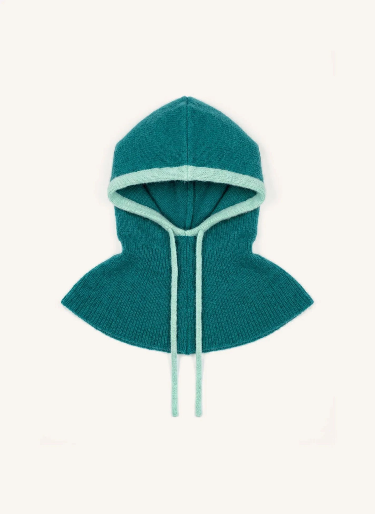 Leon & Harper - Mieke Mohair and Merino Balaclava | Green