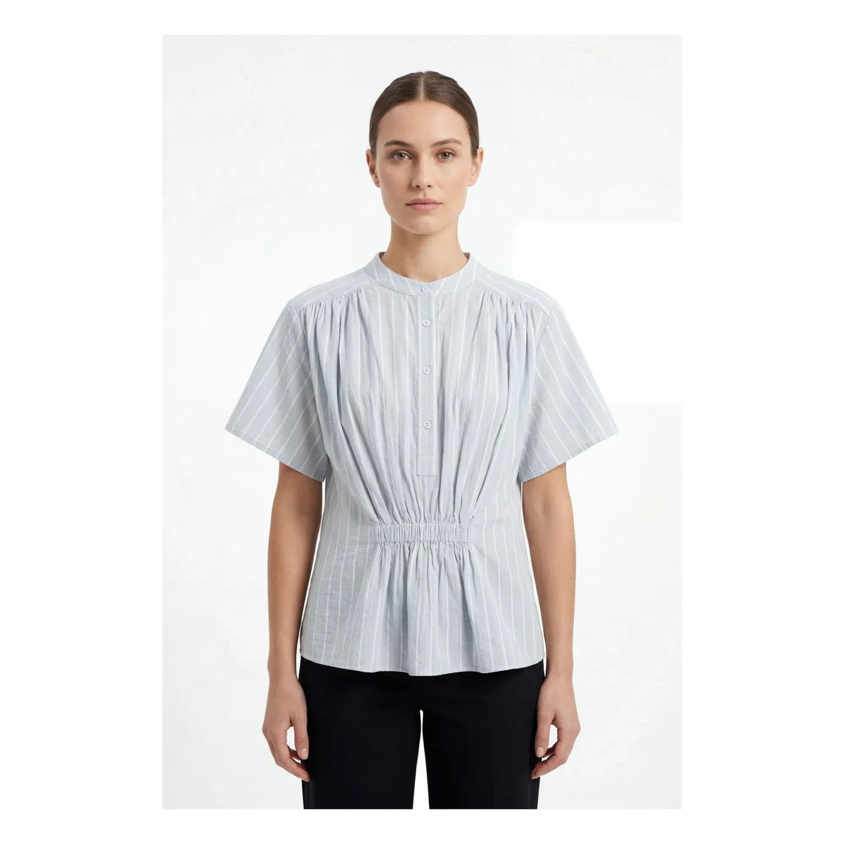 BELLEPIECE - Striped Blouse Patrizia Cotton | Light Blue