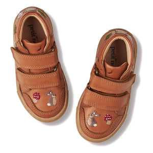 Petit Nord - Woodland Scratch Sneakers - Unqua Collection | Cognac
