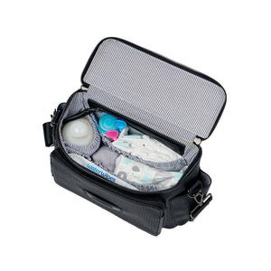 Bababing Isla Cross Body Changing Bag/ Stroller Organiser - Black-Changing Bags-Black- | Natural Baby Shower