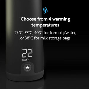 Baby Brezza Superfast Portable Bottle Warmer - Black-Bottle Warmers-Black- | Natural Baby Shower