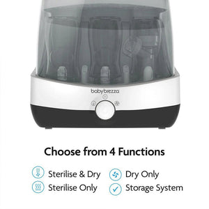Baby Brezza Superfast Steriliser Dryer - Black & White-Sterilisers-Black & White- | Natural Baby Shower