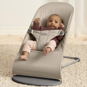 BabyBjorn Balance Soft Tri-Fabric - Sand Gray-Baby Bouncers-Sand Gray-One Size | Natural Baby Shower