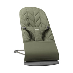 BabyBjörn Bliss Woven Petal Quilt Baby Bouncer - Dark Green-Baby Bouncers-Dark Green- | Natural Baby Shower