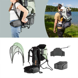 Babymoov Moov & Hike Baby Carrier - Sage Green-Baby Carriers-Sage Green- | Natural Baby Shower