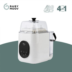 Babymoov NutriWash 4 in 1 Bottle Washer, Steriliser, Dryer & Storer - Mineral Beige-Bottle Cleaners-Mineral Beige-Each | Natural Baby Shower