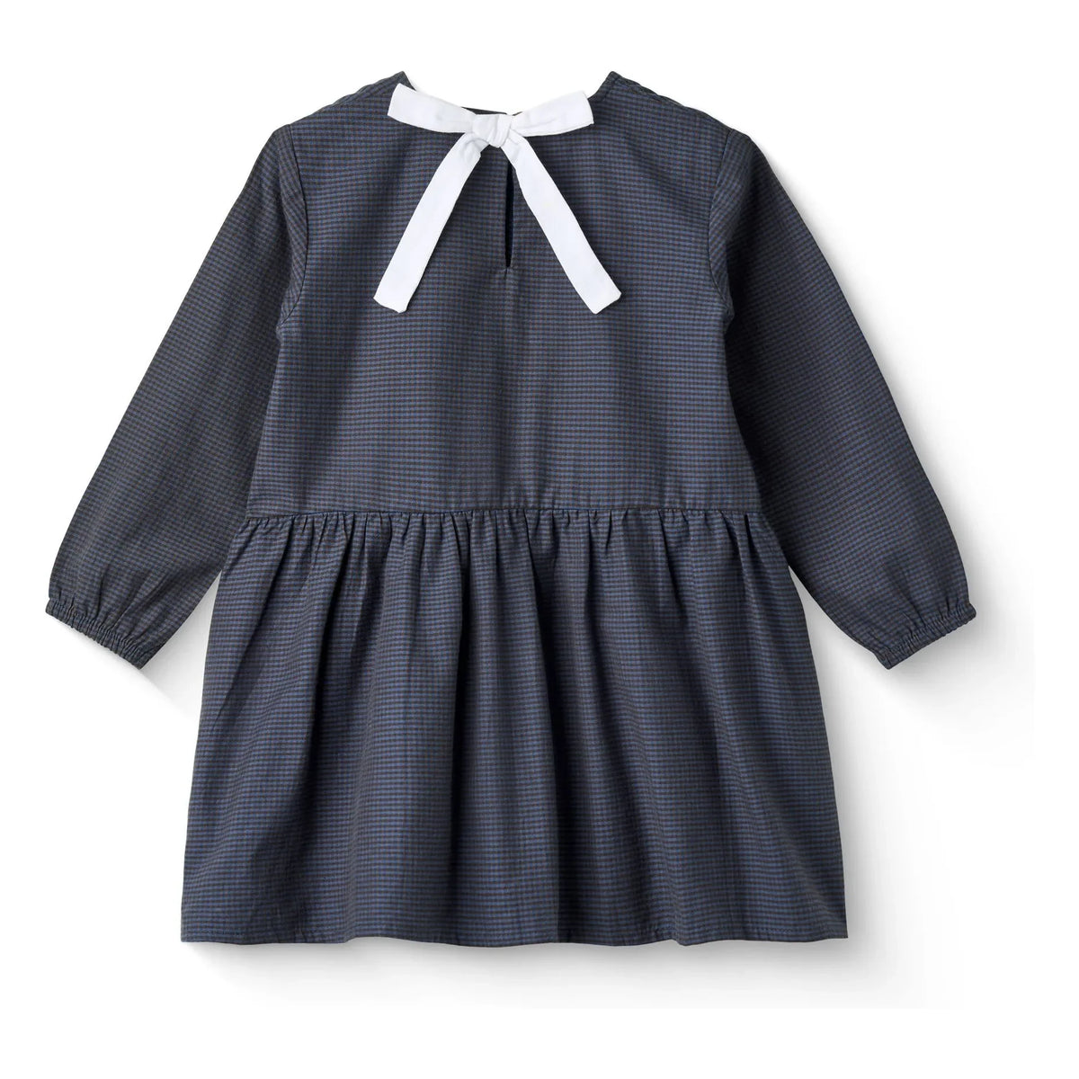Copenhagen Colors - Organic Cotton Checked Dress | Navy