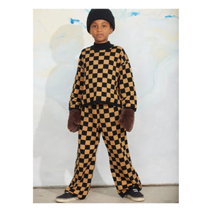 Mini Rodini - Damier organic cotton sweatshirt | Brown