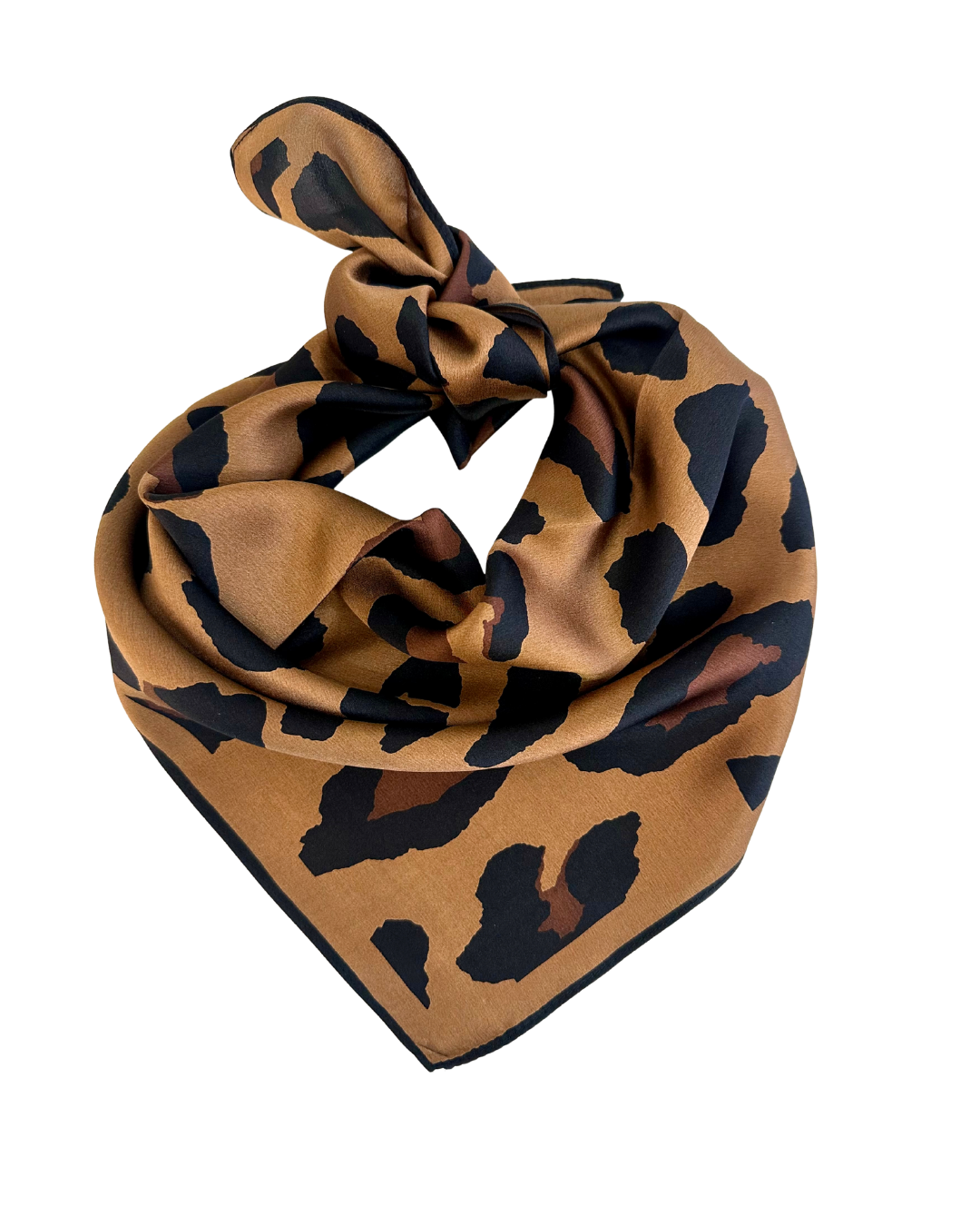 Baveal - Ambre Noir 100% Mulberry Silk Scarf 65 cm