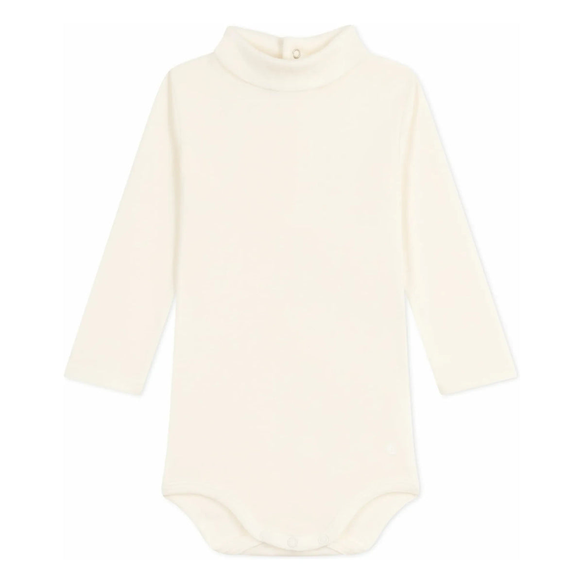 Petit Bateau - Organic cotton turtleneck bodysuit | Ecru