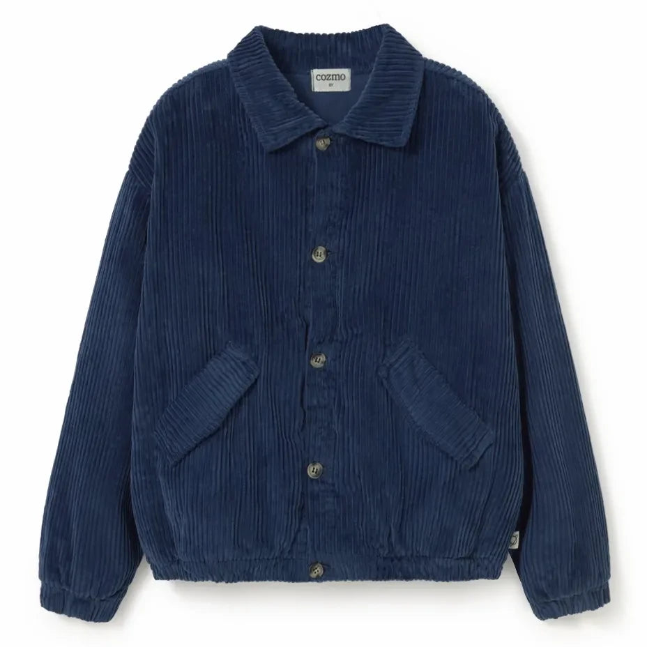 Cozmo - Emil Velvet Organic Cotton Jacket | Navy