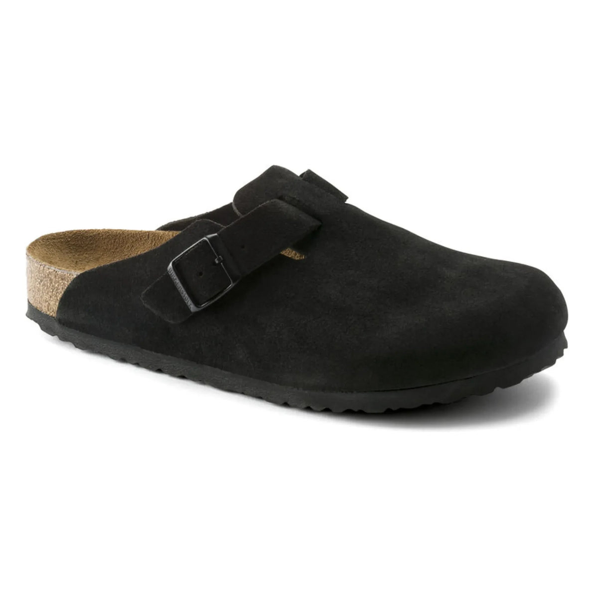 BIRKENSTOCK - Boston Suede Clogs - Adult Collection | Black