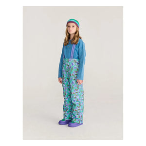 Bobo Choses - Flowery Recycled Fiber Ski Pants | Turquoise