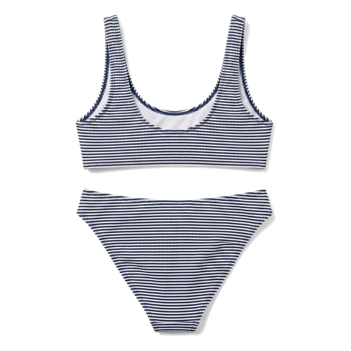 Smallable Kid - Loan Striped Swimsuit | Navy Blue