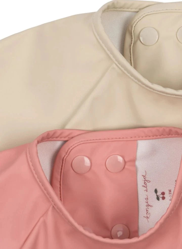 Konges Sløjd - Ciao Miao Sleeve Bibs - 2-piece Set | Pink