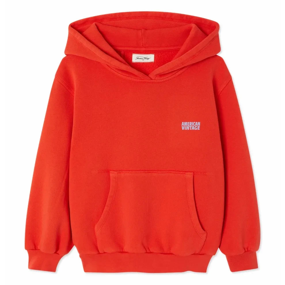 American Vintage - Izubird Hooded Sweatshirt | Red