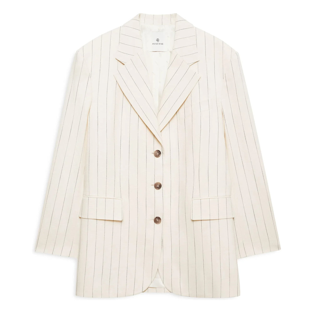 Anine Bing - Striped Sara Blazer | Cream