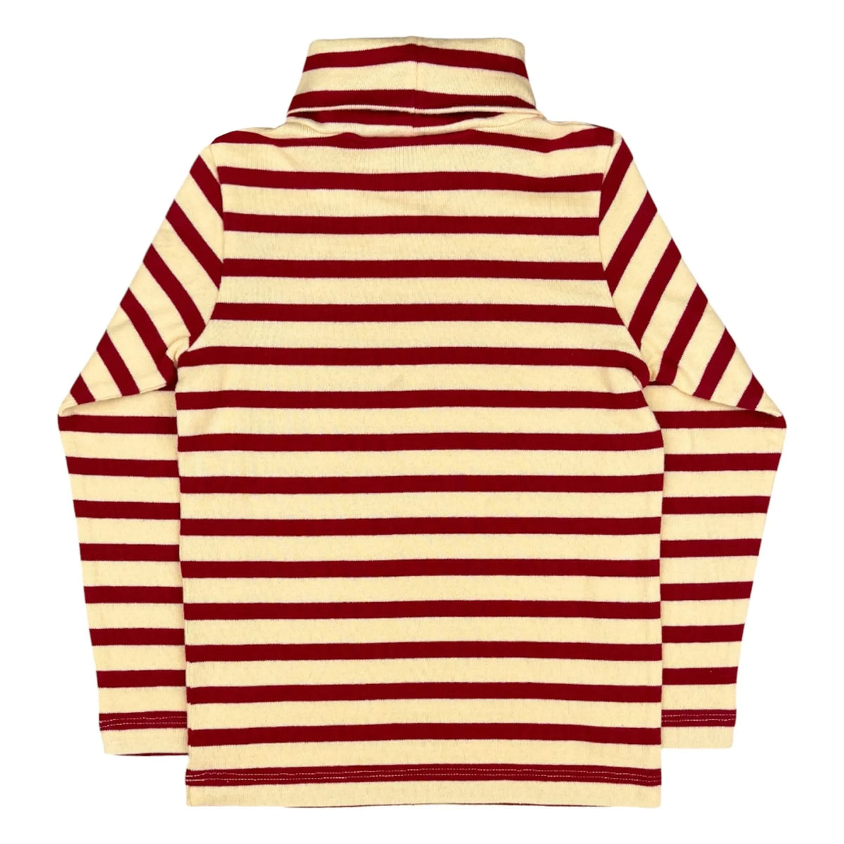 Club Trésor - Honey color striped turtleneck sweater | Yellow