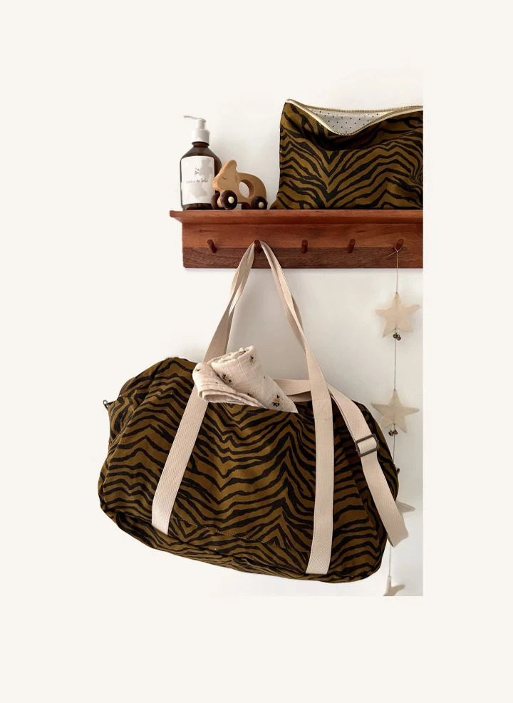 Rose in April - Raphaël Zebrou baby changing bag | Brown