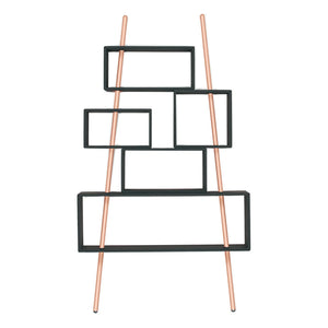 Laurette - "La Folie" Coal and Copper Bookshelf | Carbon