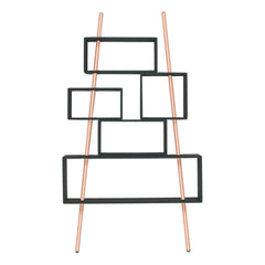 Laurette - "La Folie" Coal and Copper Bookshelf | Carbon