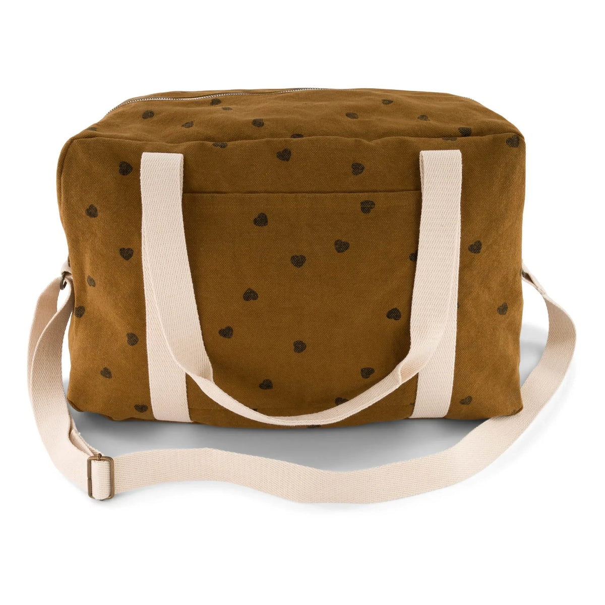 Rose in April - Raphael Heart Pattern Baby Bag | Chestnut Brown