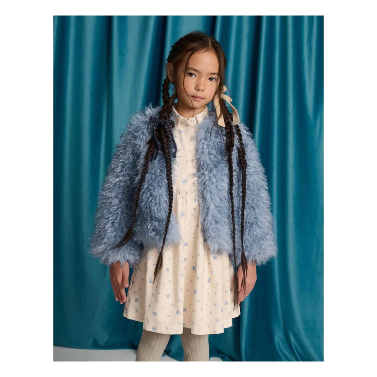 Gingersnaps - Cressida Fur Coat | Blue
