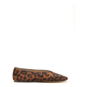 Le Monde Beryl - Regency Leopard Calfskin Slippers | Brown