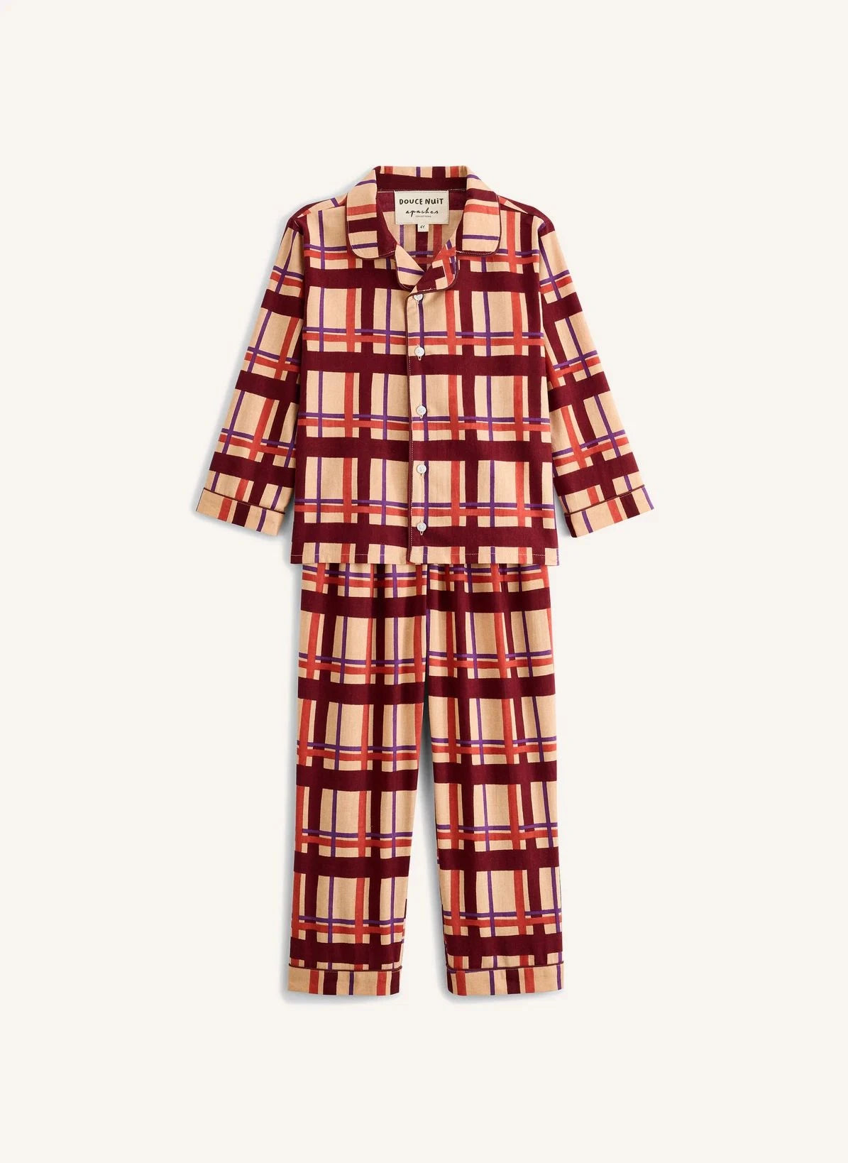 Apaches - Pavan Tartan Pajama | Pink