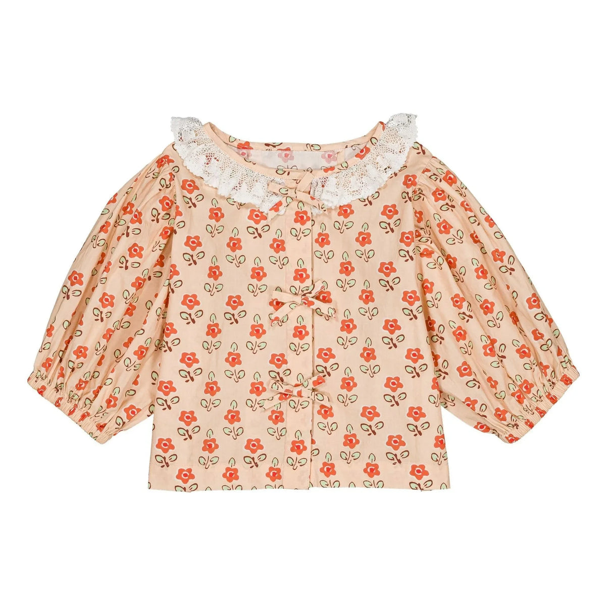 Hello Simone - Pia Floral Blouse | Apricot