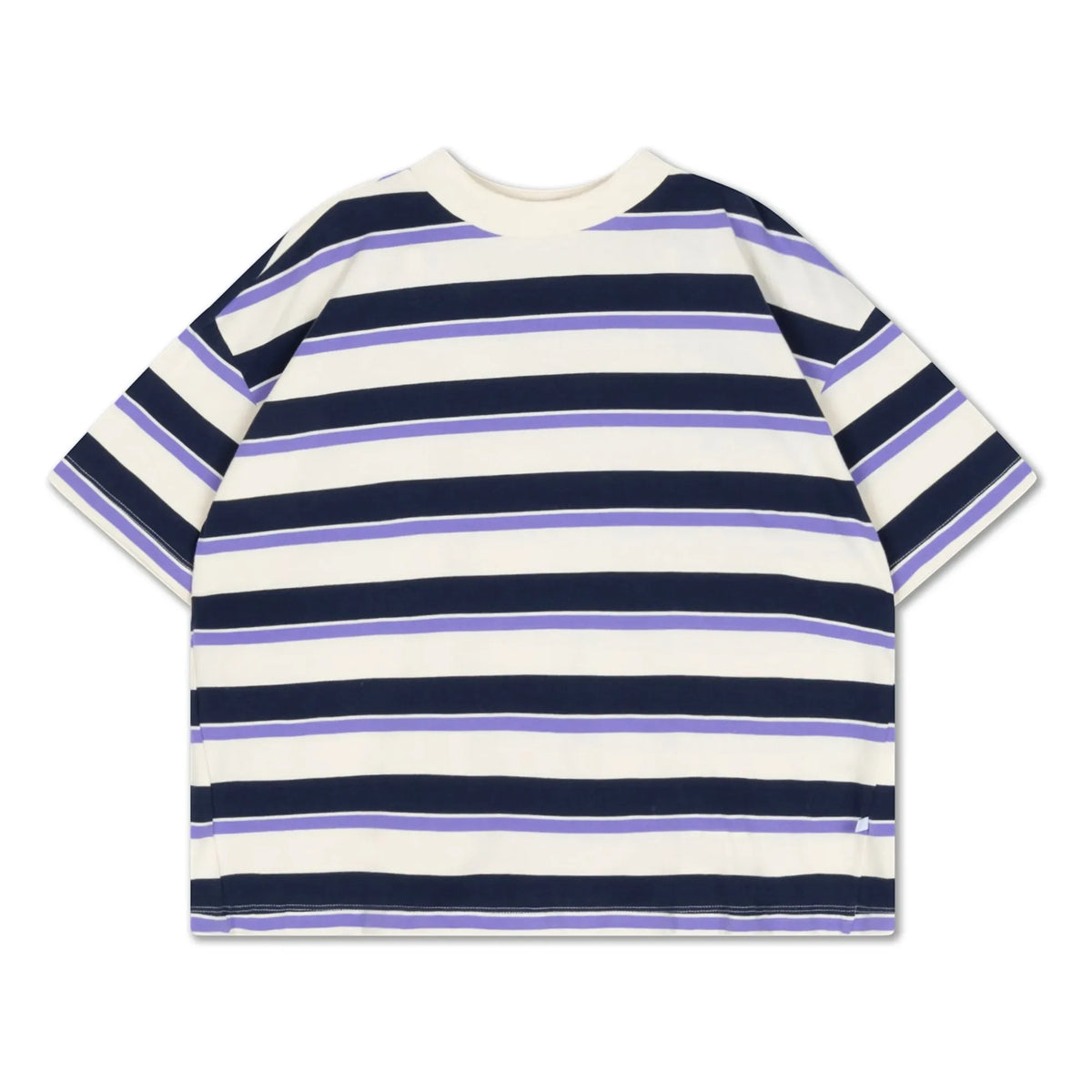 Repose AMS - Boxy Striped Organic Cotton T-Shirt | Cream