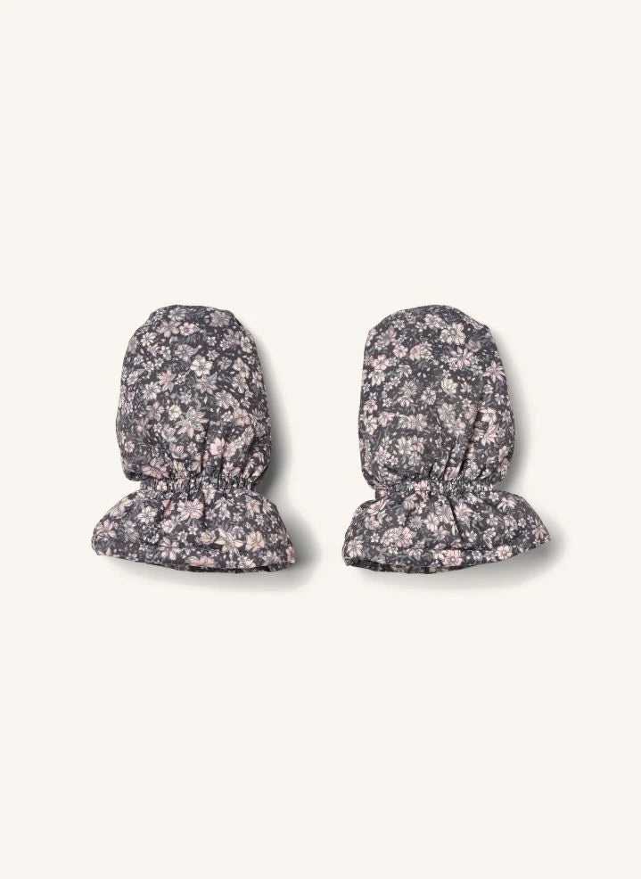 Wheat - Muffu Floral Gloves Made from Recycled Fibers | Pink