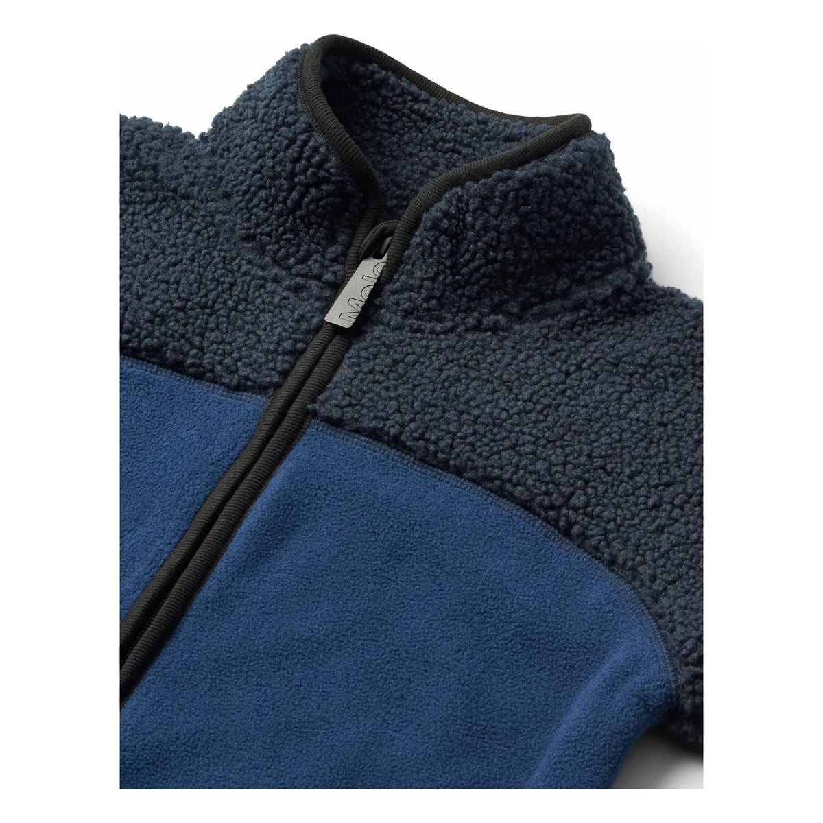 Molo - Ulani Combi Polar Zip-Up Sweatshirt Recycled Fibers | Blue