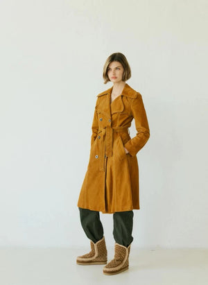 Mou - Eskimo Sashiko Boots | Cognac