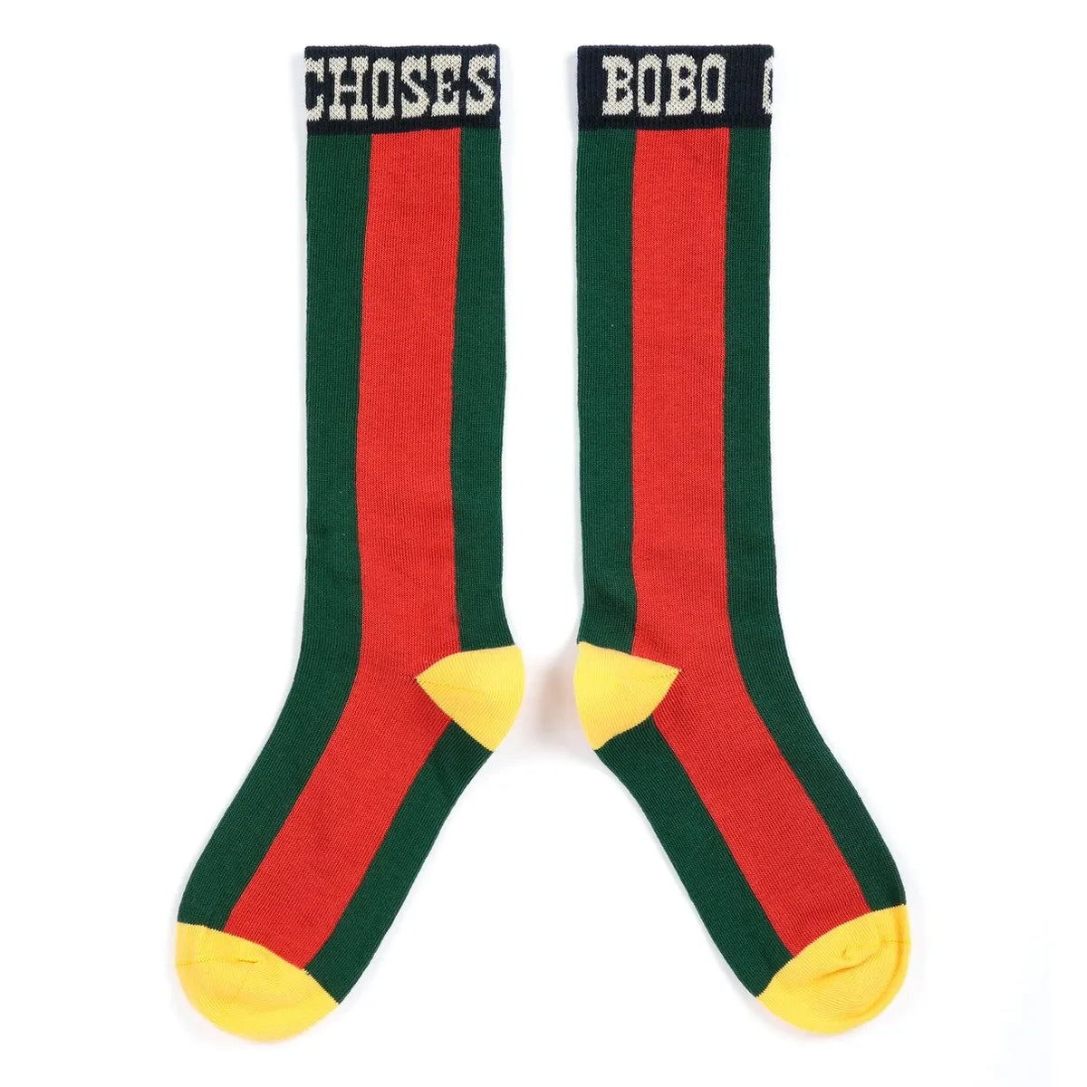 Bobo Choses - Striped Organic Cotton Bobo Top Socks | Green