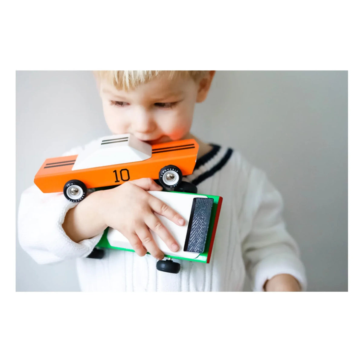 Candylab - GT10 Car - Wooden Toy | Orange