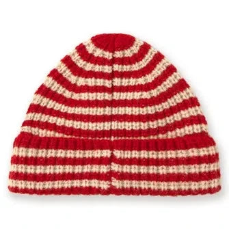 Tinycottons - Striped Wool Baby Hat | Red