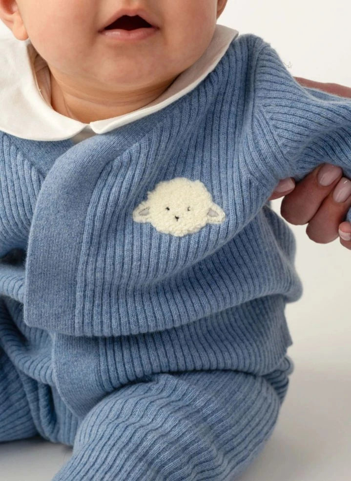 Donsje - Fennie Merino Wool Cardigan | Blue
